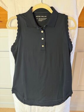 Peter Millar Women's Sleeveless Polo Tank - Black